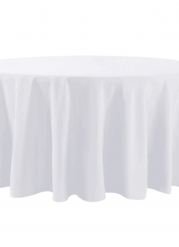 Tafellaken wit - rond 305cm