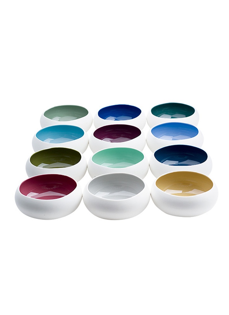 RAINBOW SCHAALTJE 35CL D12XH5CM MIX 12 KLEUREN