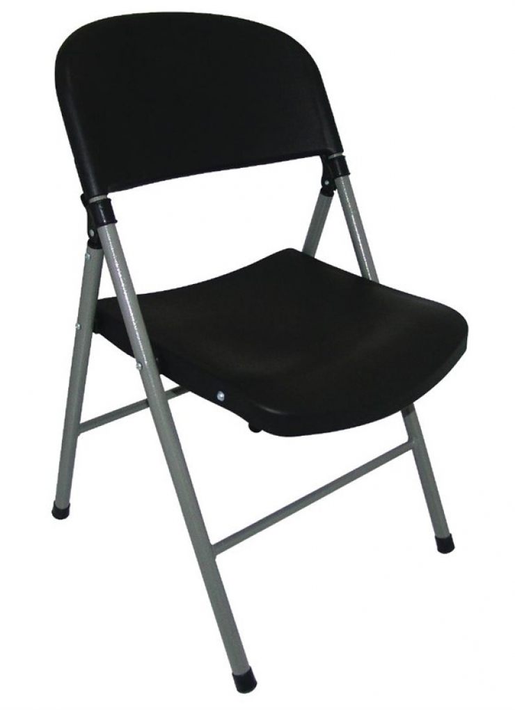 Opklapbare stoel zwart