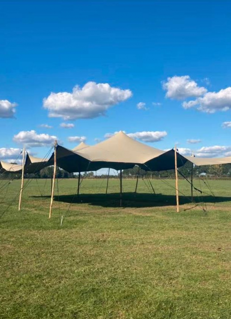 Stretch tent 6x6m